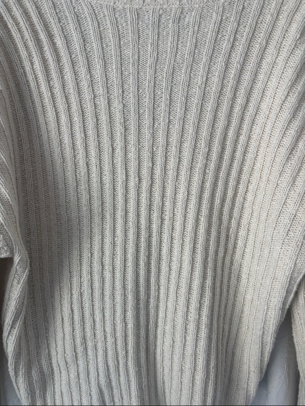 American Eagle Outfitters Beige Ribbed V‑Neck Button Cardigan - Picture 7 of 9